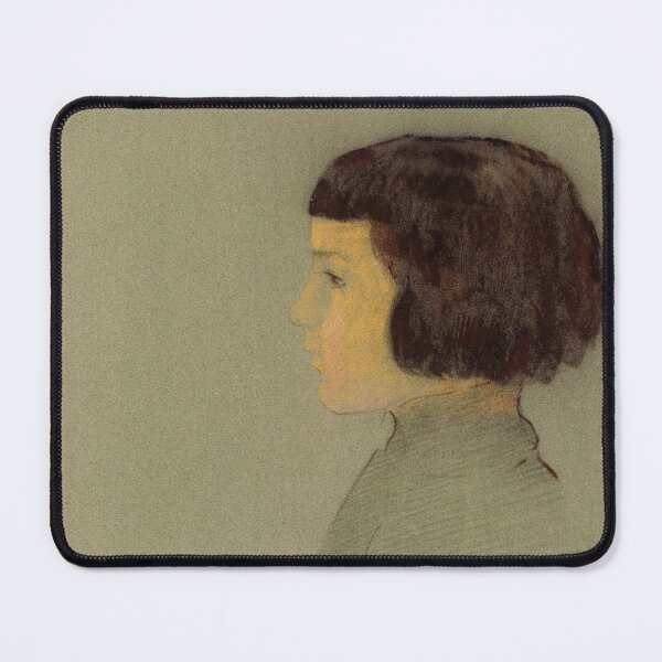 Item preview, Young Woman in Profile (1910) by Odilon Redon designed and sold by BossyCatHome.