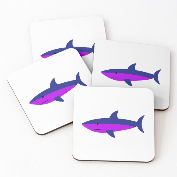 Item preview, Purple Sharky the friendly shark wants to surf with you! designed and sold by electroillusion.
