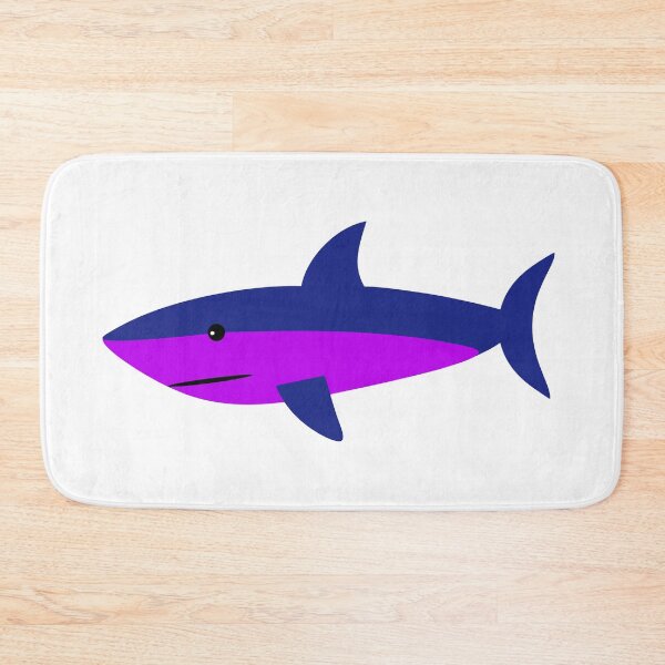 Item preview, Purple Sharky the friendly shark wants to surf with you! designed and sold by electroillusion.