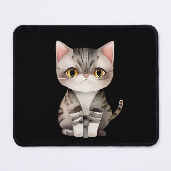 Artikelvorschau, Katze mit weit aufgerissenen Augen entworfen und verkauft von Uartists.
