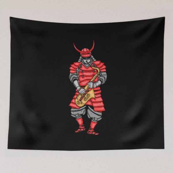 Item preview, Samurai Warrior Saxophone Player Kids Music Saxophonist designed and sold by DSWShirts.