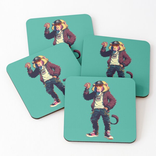Item preview, Hipster Baboon V7 designed and sold by HipsterAnimals.