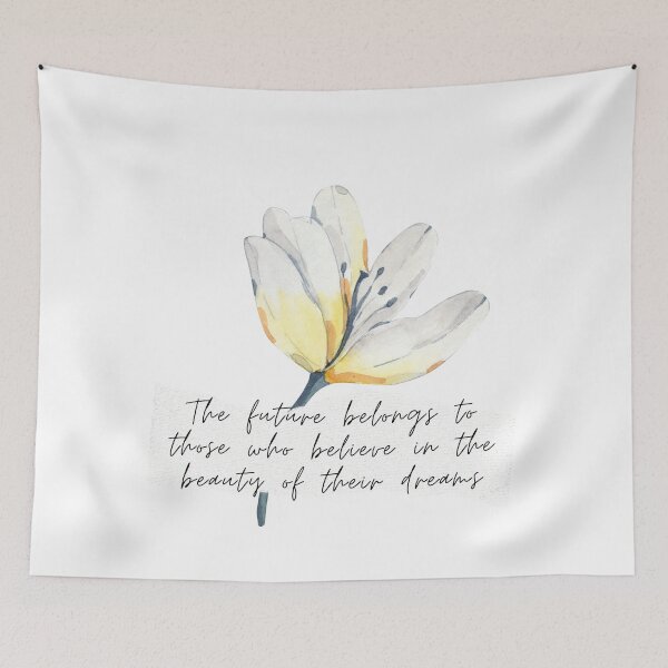 Item preview, "Believe in the Beauty of Your Dreams" White Lily designed and sold by Wildflowerinc.