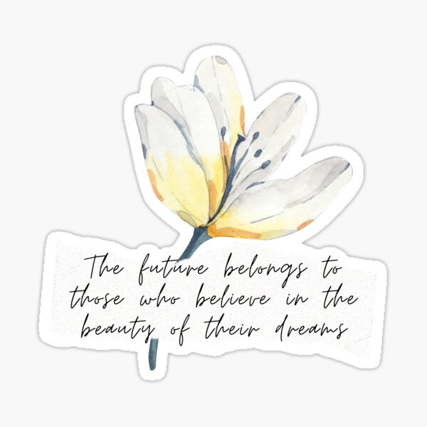 Item preview, "Believe in the Beauty of Your Dreams" White Lily designed and sold by Wildflowerinc.