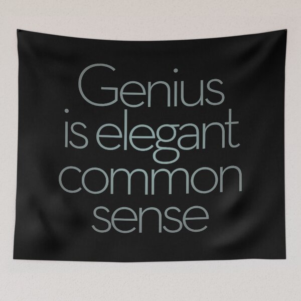 Item preview, Genius is elegant common sense. v.3 designed and sold by x1brett.