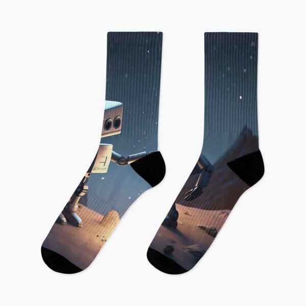 Item preview, Robotic Romance under Meteor Shower designed and sold by PrintCove.