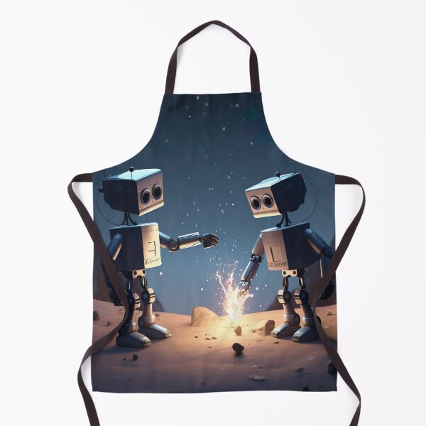 Item preview, Robotic Romance under Meteor Shower designed and sold by PrintCove.