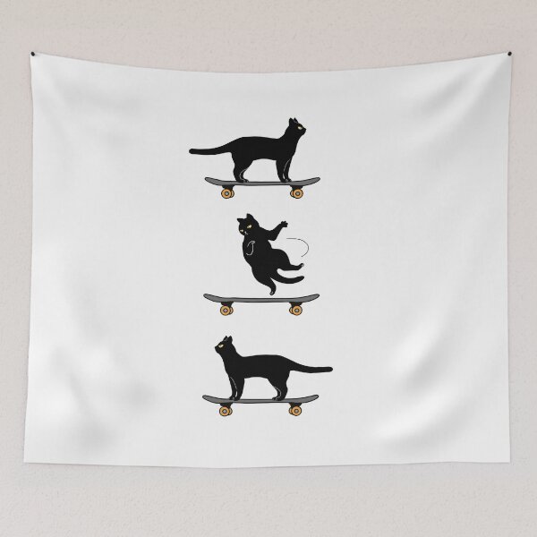 Item preview, Cat Skateboard Tricks #Front Side 180 designed and sold by bignosework.