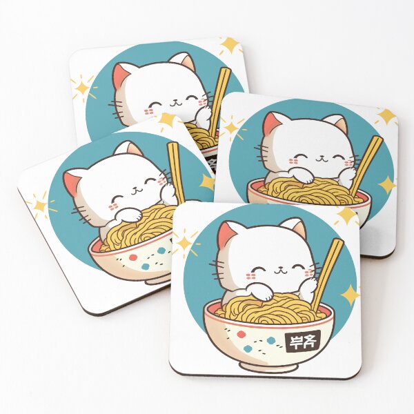 Artikelvorschau, Kawaii Cat in Ramen Bowl - A Perfect Gift for Ramen Lovers and Foodies Who Adore Japanese Noodles and Cute Kittens entworfen und verkauft von Shegohi.