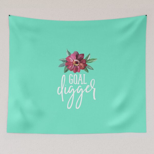 Item preview, Goal Digger Floral designed and sold by Martina Mladenova.