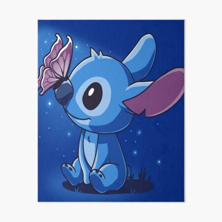 Cute Stitch Art Board Print for Sale by Artcci