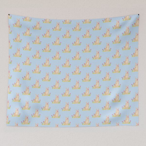 Item preview, Cute bunny rabbit watercolour painting designed and sold by khdart.