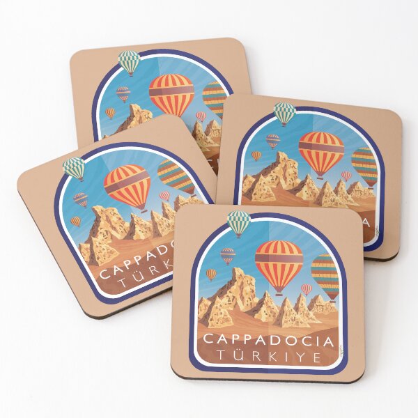 Item preview, Cappadocia Turkey Türkiye Balloon Flight Sticker T-Shirt 01 designed and sold by OuterShellUK.