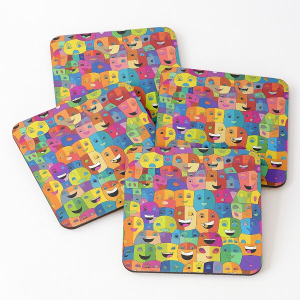Item preview, Happy Faces — 10 designed and sold by ddaiart.