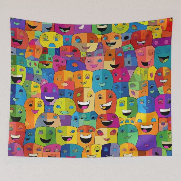 Item preview, Happy Faces — 10 designed and sold by ddaiart.