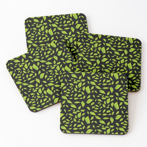 Item preview, green leaf pattern designed and sold by romenticit.