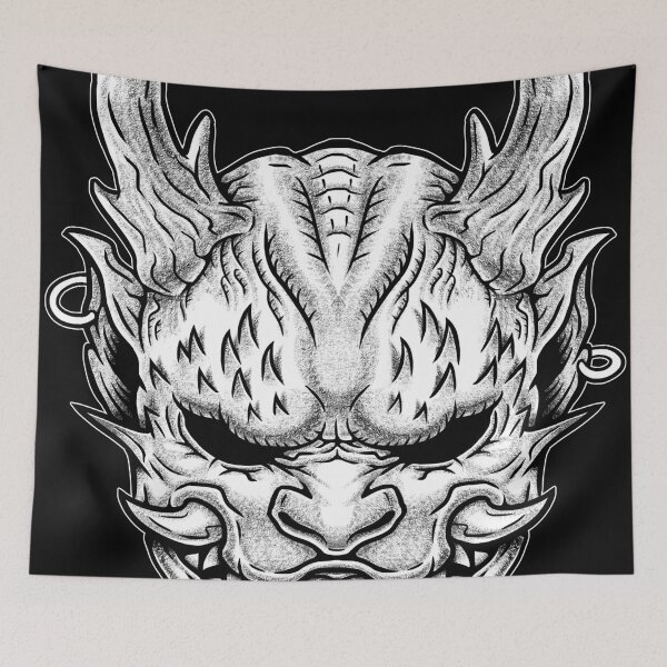 Item preview, raijin head god in japan designed and sold by Maoklee.