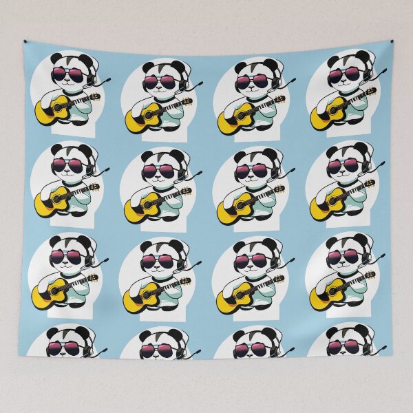 Item preview, Cute panda playing music designed and sold by ManikRaja.