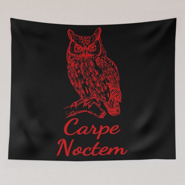 Item preview, Carpe Noctem Owl Graphic designed and sold by KellysComColors.