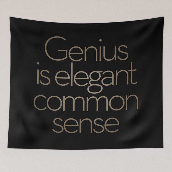 Item preview, Genius is elegant common sense. v.5 designed and sold by x1brett.