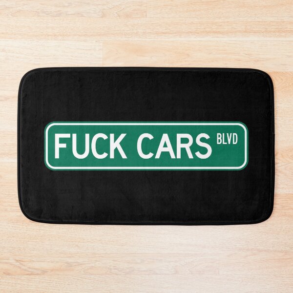 Item preview, Fuck Cars BLVD Street sign  designed and sold by marina ralston.