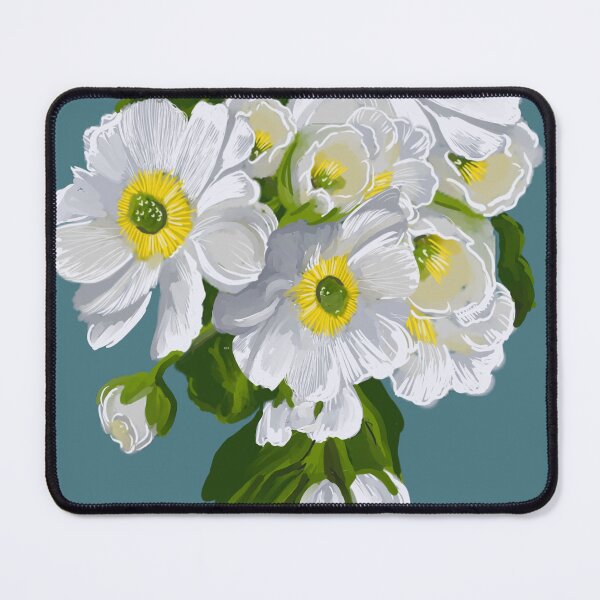 Item preview, Mount Cook buttercup, on blue back ground designed and sold by carole hirst.