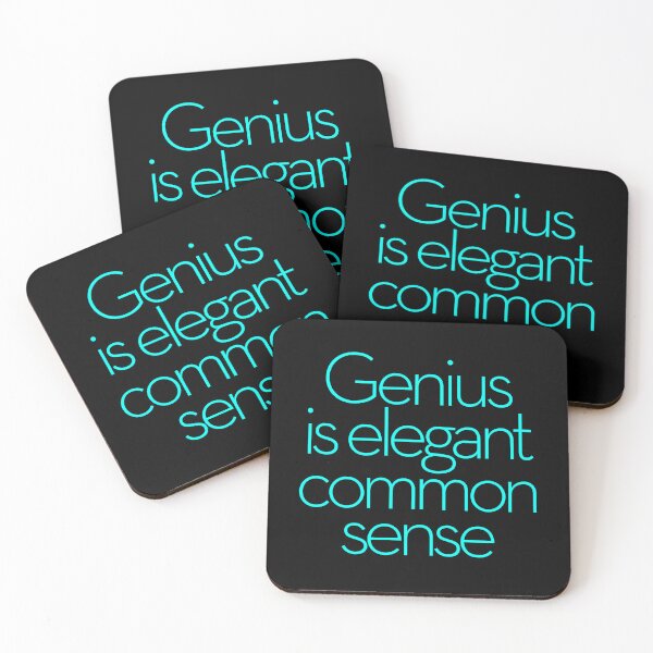 Item preview, Genius is elegant common sense. v.7 designed and sold by x1brett.