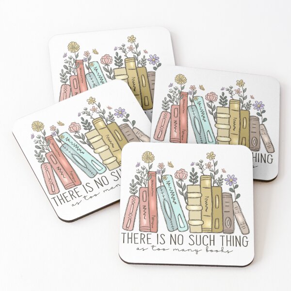 Item preview, 'There is No Such Thing As Too Many Books' - for book lovers and avid readers. designed and sold by javajossi.