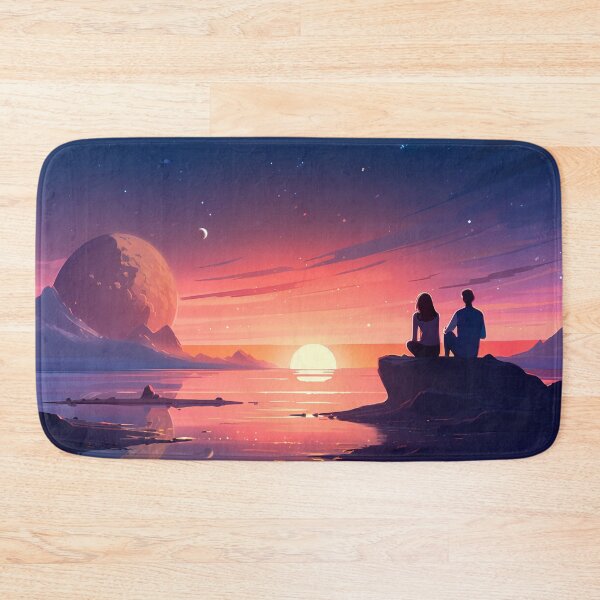 Item preview, Cosmic Binary Sunset Beach designed and sold by PrintCove.