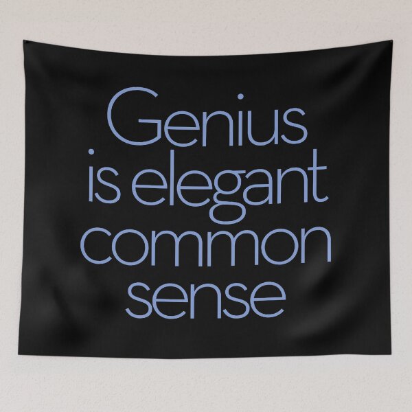Item preview, Genius is elegant common sense. v.8 designed and sold by x1brett.