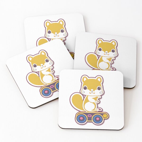 Item preview, A Happy Little Squirrel on a Hoverboard designed and sold by DeepSeeAI.