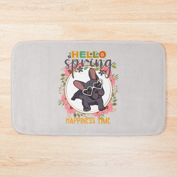 Item preview, Hello Spring Happiness Time French Bulldog lover designed and sold by desimino.