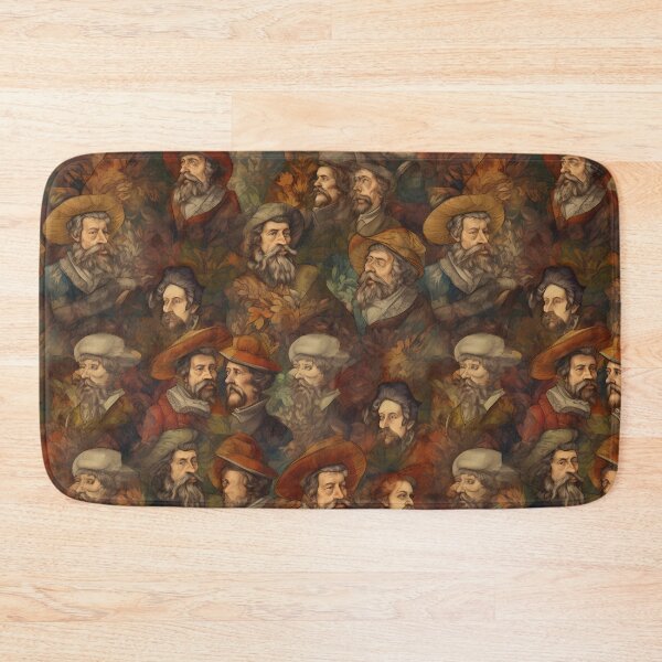 Item preview, Rembrandt Paintings Mashup Pattern designed and sold by GrassrootsGreen.