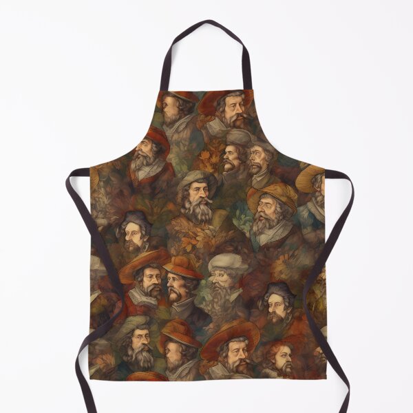 Item preview, Rembrandt Paintings Mashup Pattern designed and sold by GrassrootsGreen.