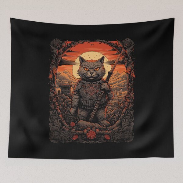 Item preview, Samurai Cat designed and sold by k2lu533.