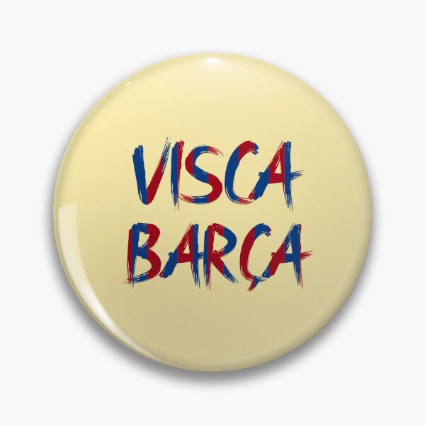 Aperçu de l'œuvre Visca Barça rayé 2 créée et vendue par VRedBaller.