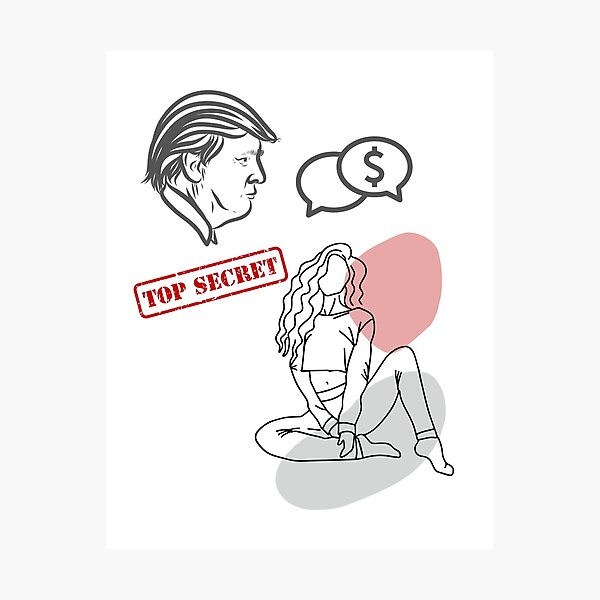 Item preview, Stormy Daniels Donald Trump Design designed and sold by SurrealAnimals.