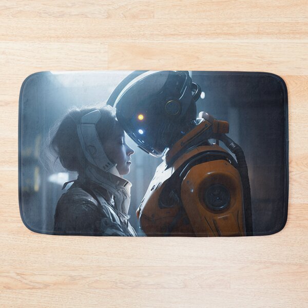 Item preview, Futuristic Embrace on Space Station designed and sold by PrintCove.