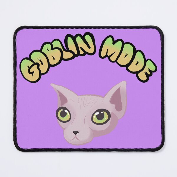 Item preview, Goblin Mode Hairless Cat Sphynx Cat (In Purple) designed and sold by Creepy-Cutesie.