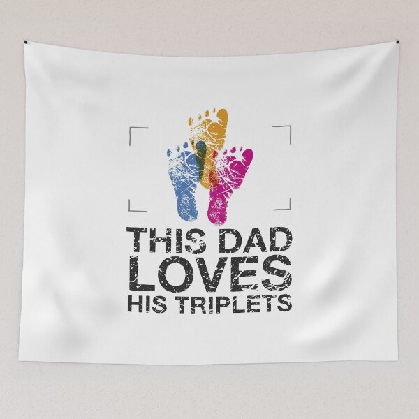 Item preview, Proud Dad of Triplets - Celebrate your love for your little ones designed and sold by H Jonas.