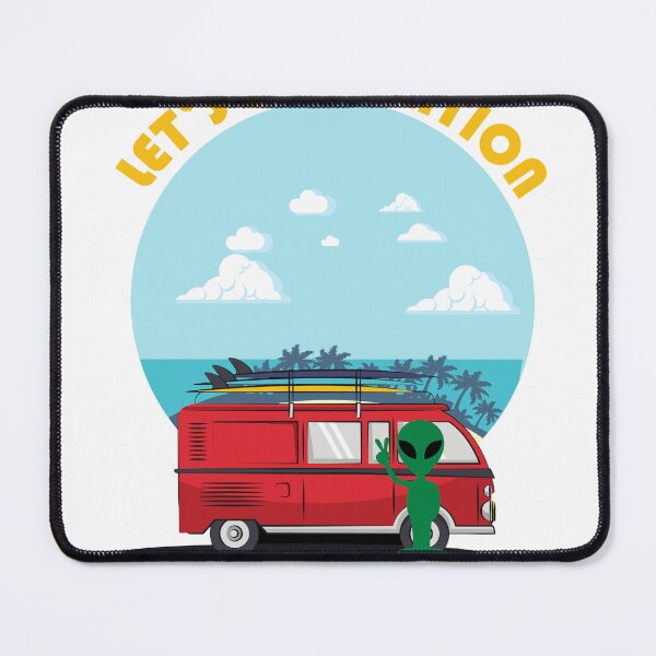 Item preview, ALIEN SURF STAYCATION ALIENS AMONG US designed and sold by Moroccan lions Outfitters ⭐️⭐️⭐️⭐️⭐️.