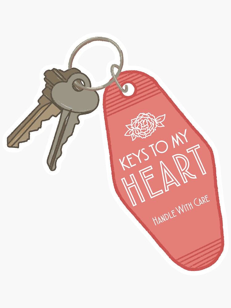 Key to my hot sale heart keychain