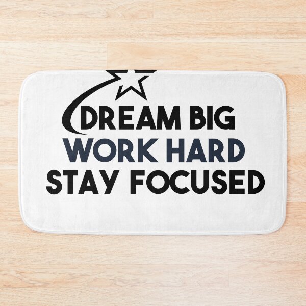 Item preview, Dream Big, Work Hard Stay Focused - Shooting Stars designed and sold by BobbyTee Merch.
