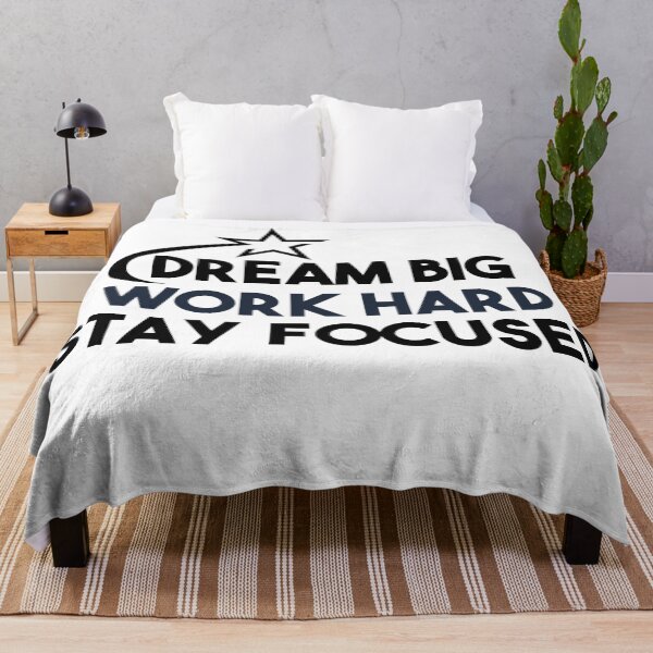 Item preview, Dream Big, Work Hard Stay Focused - Shooting Stars designed and sold by BobbyTee Merch.