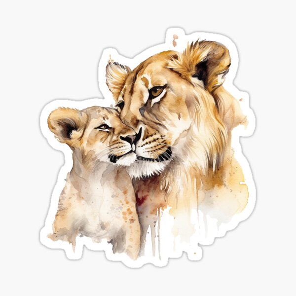 STICKER PACKS  CUTE – LOVE & LION