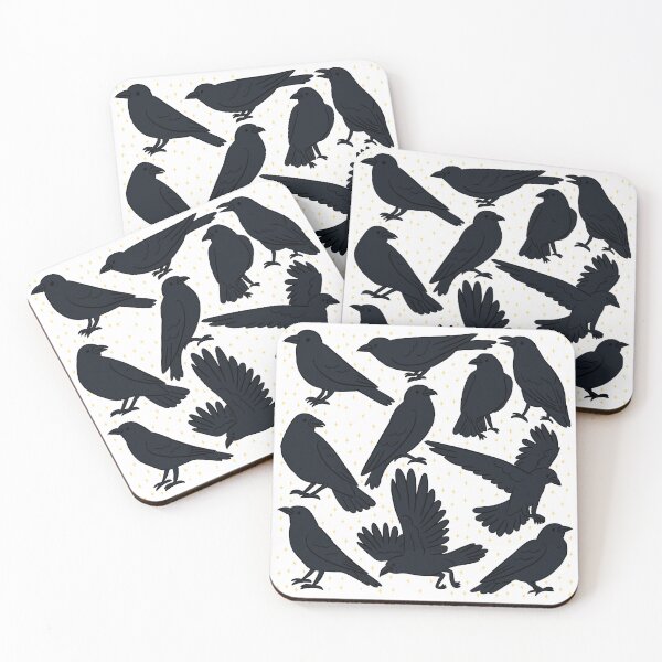 Item preview, Cute black crow pattern  designed and sold by Yarafantasyart.