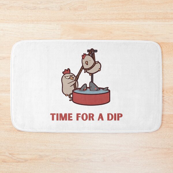 Item preview, Time For a Dip Funny Chickens designed and sold by ThumboArtBumbo.
