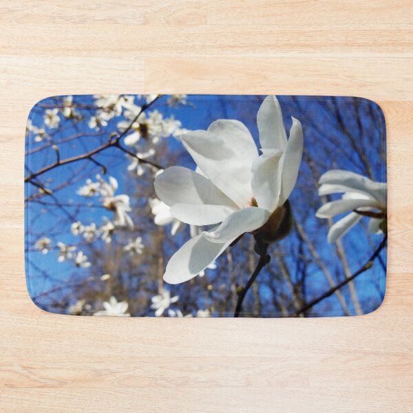 Item preview, Happy spring white magnolias original artwork designed and sold by paragonDesign28.