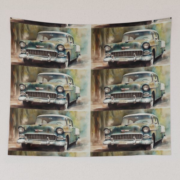 Item preview, Green 55 Chevy Classic Car Watercolor designed and sold by Richard Montag.