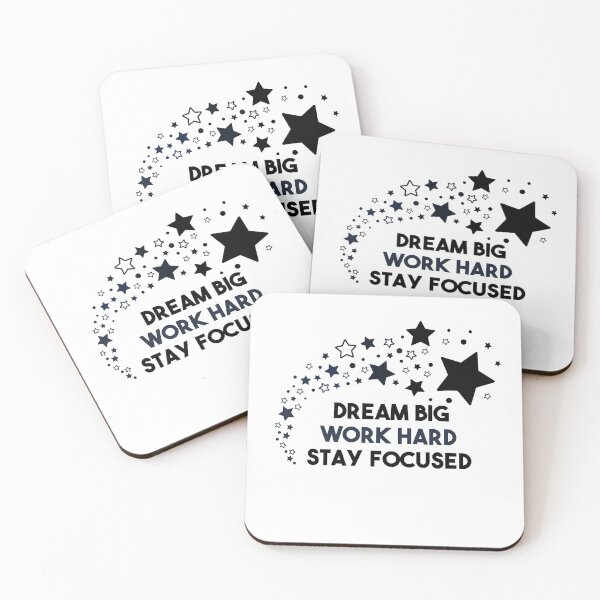 Item preview, Dream Big, Work Hard Stay Focused - Shooting Stars Classic designed and sold by BobbyTee Merch.